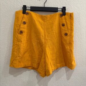 J.Crew High Waisted‎ Button Front Shorts Size 8